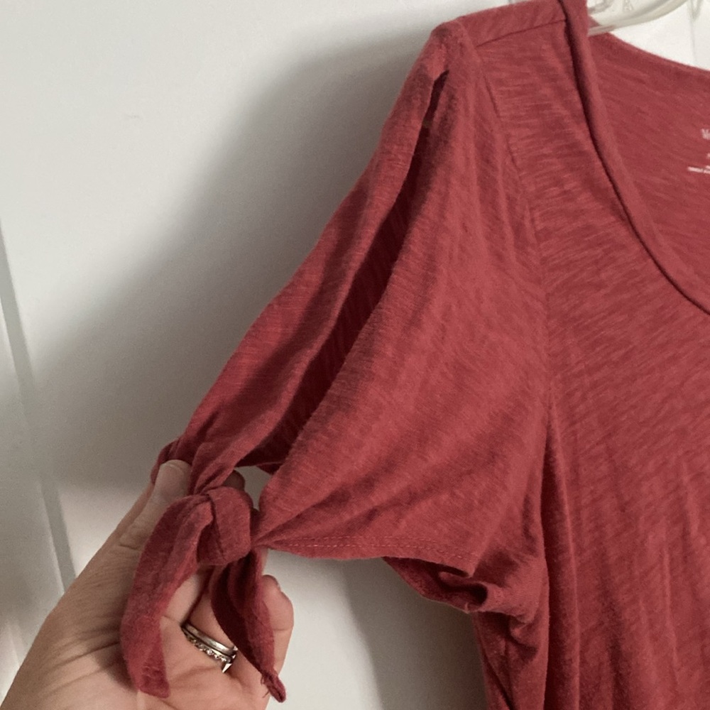 Motherhood Maternity Long Tee Rust colored - Picture 3 of 3